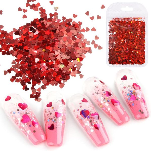 

nail glitter 1 bag sequins decorations 3d flakes slices mirror laser letter sticker nails art design accessories, Silver;gold