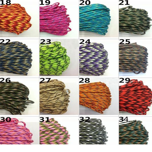 

10m paracord 550 paracord parachute cord lanyard rope mil spec type iii 7 strand climbing camping survival jlltng