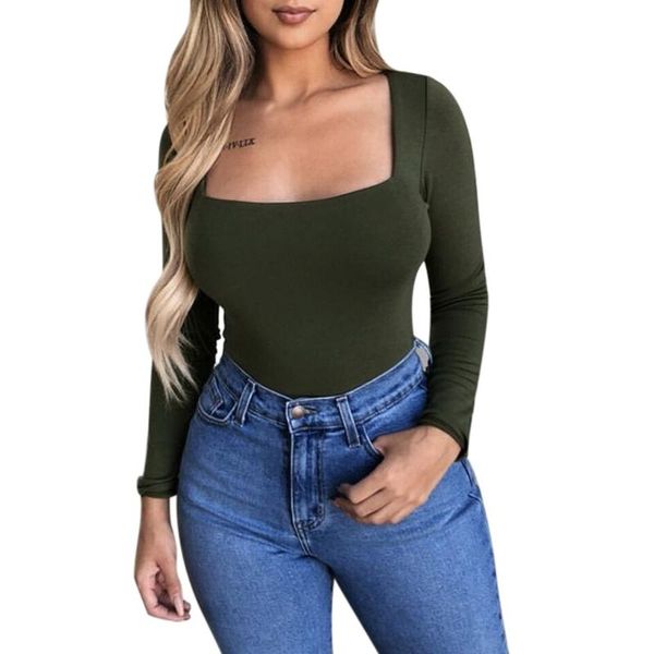 

women's blouses & shirts blouse off shoulder blosue fashion long sleeve solid square-neck loose shirt arrival #11, White
