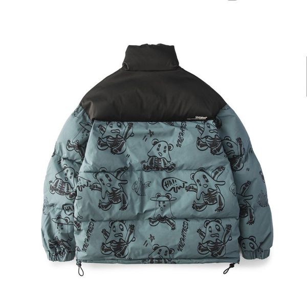 

2021 women's fashionable weight quilted collar jacket from cartoons amend warm coat and cotton dm2c, Black