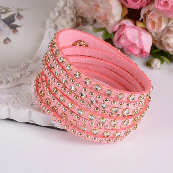 

wrap for women fashion charm multilayer crystal bracelet