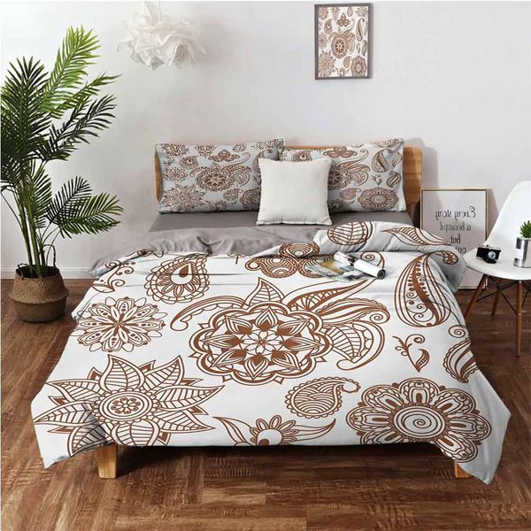 

abstract floral elements different icons vintage exotic naturebedding 3-piece set