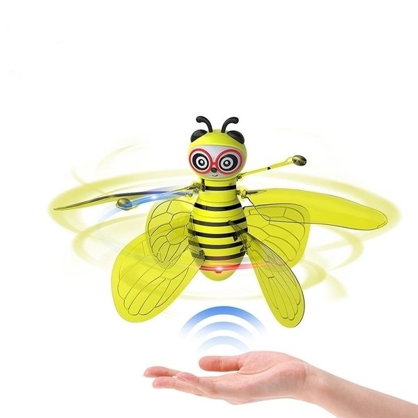 

mini bee drone ufo remote control toys rc animal aircraft toy kids dropship rc helicopter fly ball toys for birthday gift y200413