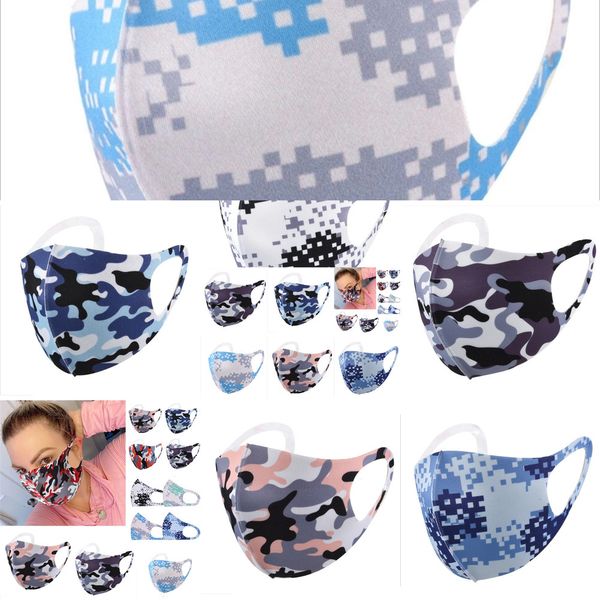 

anti-bacterial camouflage face mask camo soft mouth cover pm2.5 respirator dustproof washable reusable silk cooutlet01k4