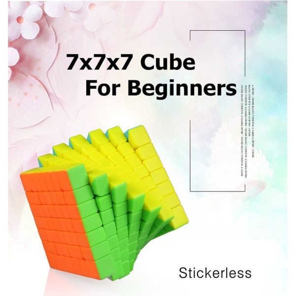 

new qiyi 7x7x7 qixing s magic speed qiyi cube stickerless professional mofangge mfg puzzel 7x7 educational toys gift bbybtf lipper, Black;red