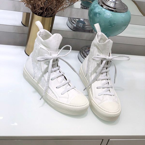 

woman summer white basket super light knit women's casual shoes prjw, Black;white