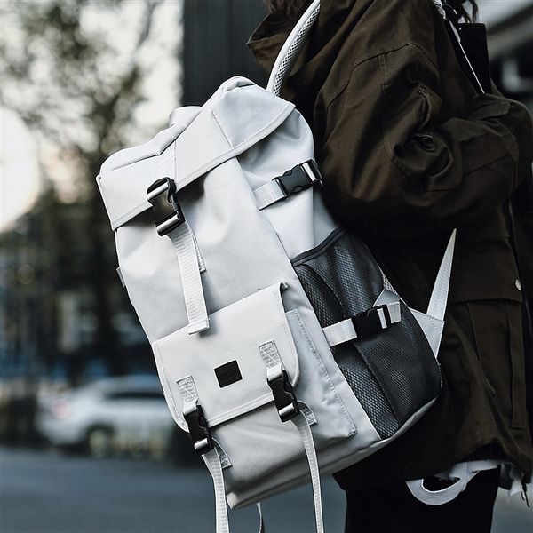 

portable casual mode high-capacity outdoor travel anti-theft solid male db60bb backpack 7hsa