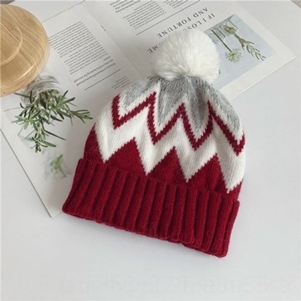 

gfur fashion woman beanies knitting hat men winter outdoor solid color fashion fur pompom crochet cap warm ski hat tta1493, Brown;gray