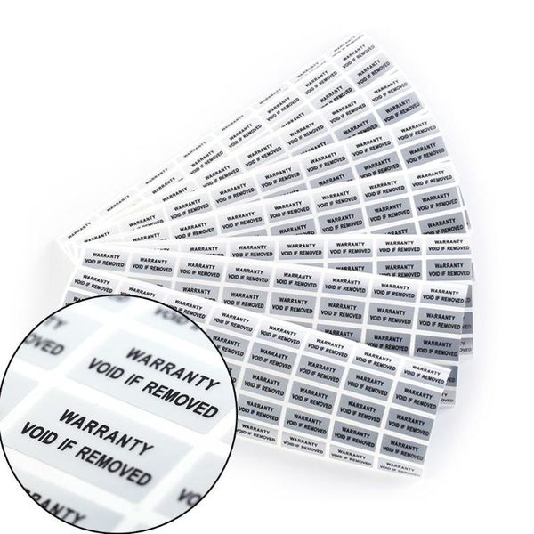 

100 pieces printed security seals tamper evident warranty void labels sticker seals