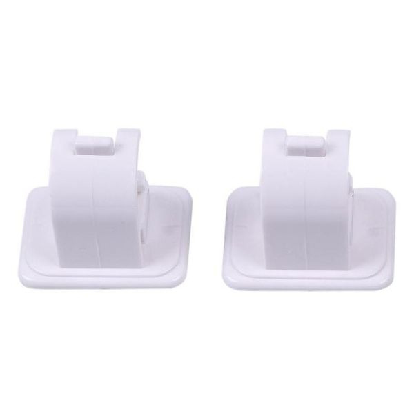 

2pcs/set shelf clip towel shelf fixed clip open buckle hanging rod clip with rod hanging towel curtain adhes jllwlf