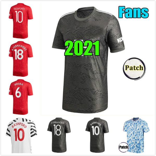 

версия игрока rashford fernandes 20 21 манчестер футбол united jersey greenwood van de beek юнайтед 202021 футбольный комплект рубашка мужчи, Black;yellow