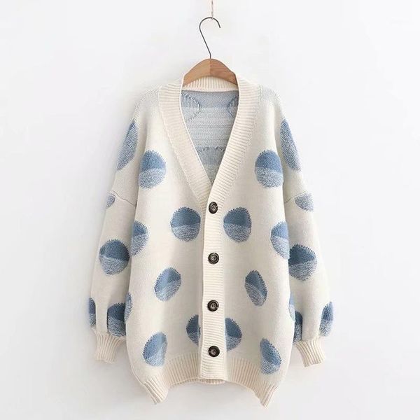 

women's knits & tees 2021 women cardigans colorful knitted single button poncho warm spring midi length cardigans1, White