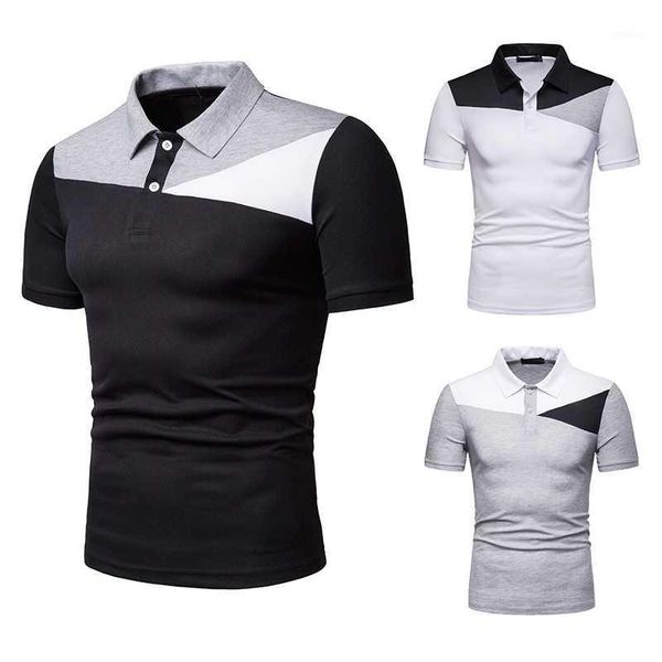 

men's polos man short sleeve shirt fashion men mixed colors1, White;black