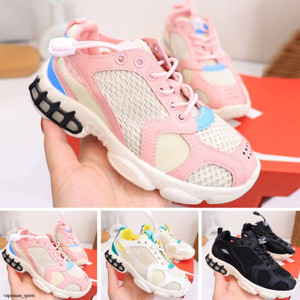 

2021 kids girls zoom spiridon caged trainers fossil pure platinum baby boy sneakers childrens cusual shoes sports sneaker 26-35, White;red