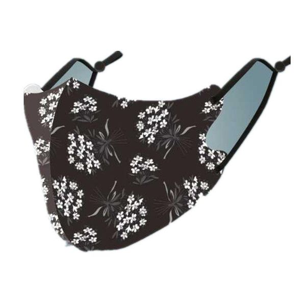 

face us ice stock halloween silk designer 3d breathable mouth cover anti-dust pollution protect masks flower outdoor party mask