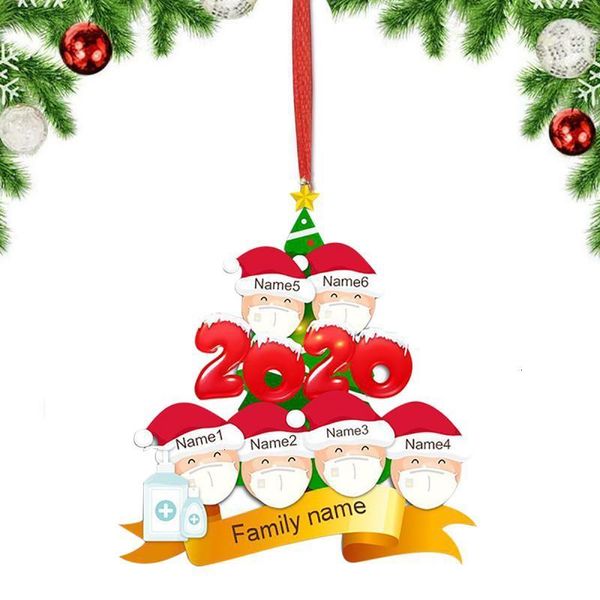

ornament 2020 decoration hanging gift personalized quarantine 1pc santa claus with mask christmas decor u8hr9aieoutletvblh