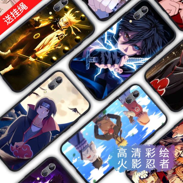 

qablack shark 2 mobile phone shell naruto black shark 2 sets of ultra thin silicone soft edge package anti falling hanging rope animationlk