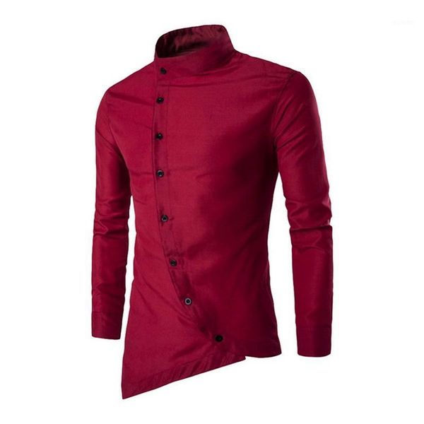 

2020 men's shirt casual fake two piece brand bussiness dress shirts autumn solid cotton formal clothing long-sleeved blouse1, White;black