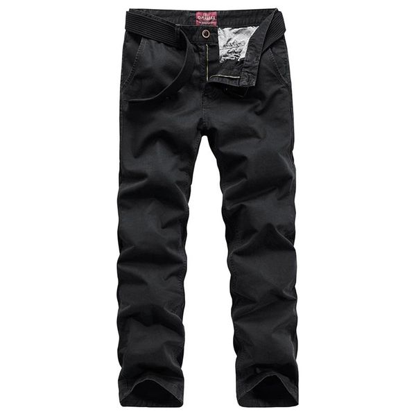 

2020 spring summer cargo pants vintage casual male trousers fashion casual streetwear men pants, Black