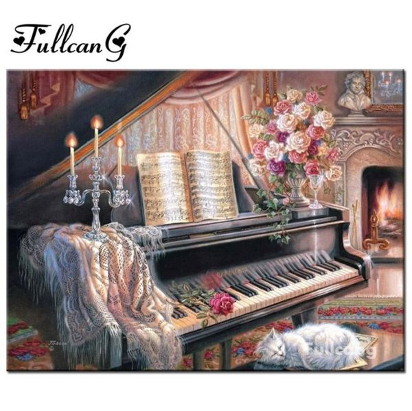 

fullcang piano family full square needlework diamond embroidery diy 5d diamond painting cross stitch mosaic jllujg bdebag
