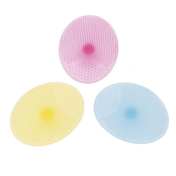 

silicone cleanser pads face wash brush exfoliating cleansing blackhead remover face skin care tools 4 colors available zh