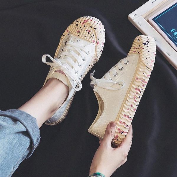 

canvas women shoes 2020 new fashion trend wild retro women's shoes casual flats student shallow cloth shoes female sneakers #si0d