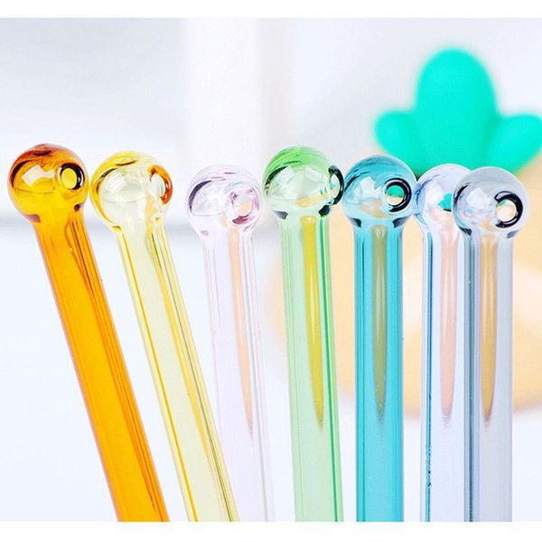 

roselif 3pcs/lot handmade reusable drinking glass straw gather milk coffee juice drinks straws fruit tubularis1