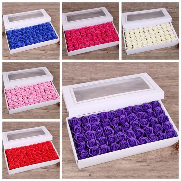 

50pcs artificial flower silk rose flower head for wedding party home decoration diy wreath gift fake box craft1