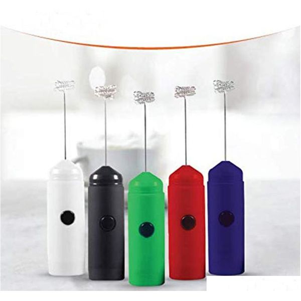 

new handheld stainless steel egg beater coffee milk frother milk foamer electric mixer battery operated kitch jllcur yeah2010