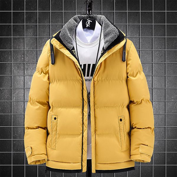 

2020 new winter coat korean down men's short lovers cotton padded jaet, Black