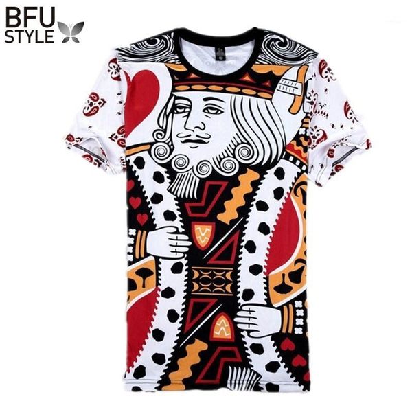 

wholesale- summer style hip hop t shirt men/women playing cards print 3d t shirt harajuku clothes camisa masculina size m-xxl, White;black