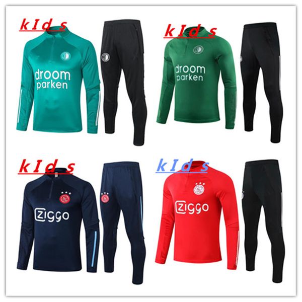 

2020 2021 kids feyenoord tracksuit football training suit 2020/21 kids feyenoord chandal futbol soccer tracksuit jogging, Black