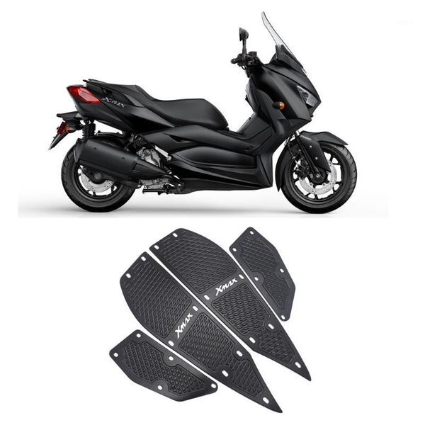 

with xmax modified cnc motorcycle aluminum foot mats footrest footpads pedal plate for xmax125 250 300 400 2017-20191
