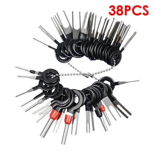 

5-10set 38 pcs/set connector pin removal auto car plug circuit board wire harness terminal removal tool pick crimp pin1