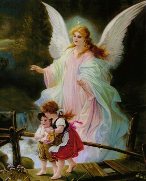 

католическая картина guardian angel home украшения гластина / hd печать маслом живопись на холсте настенное искусство холст картинки для офо