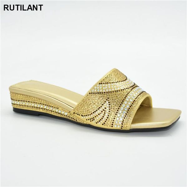 

dress shoes single africa style rhinestone fashion ladies party low-heel non-slip products single1, Black