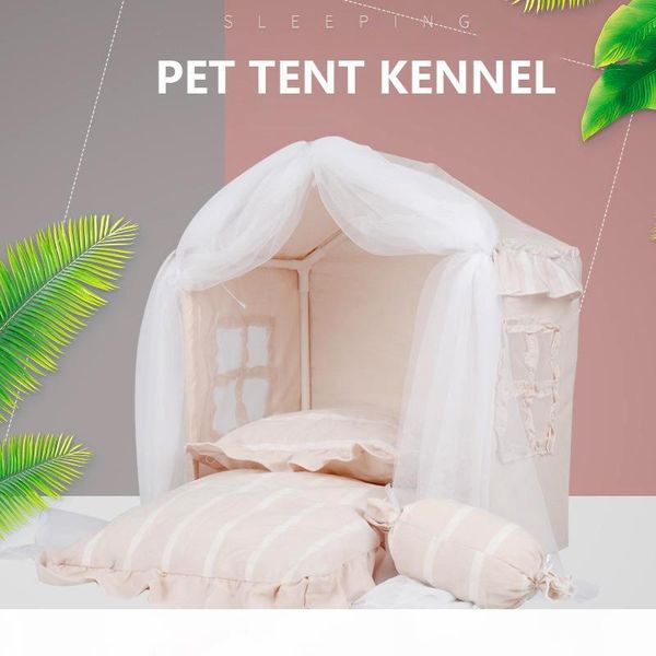 

pet supplies pet tent doghouse summer creative four seasons princess room cathouse removable and washable dog bed
