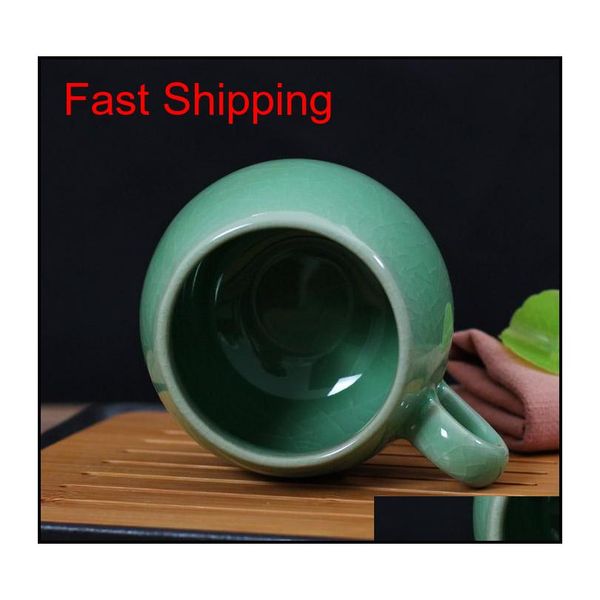 

chinese porcelain tea cup with lid and infuser strainer teacup celadon teapot mug gift drinkware travel qylmkf bwkf