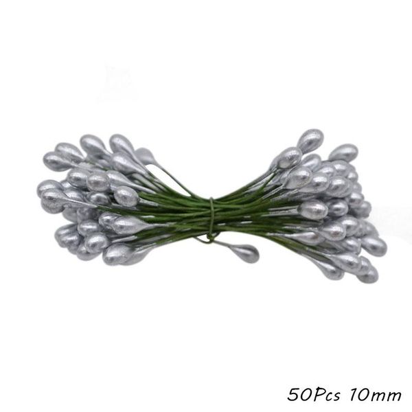 

смешать серебро искусственные цветы вишневые тычинки ягоды пучка diy рождественские свадебные торт подарочная коробка венки украшения джлиид