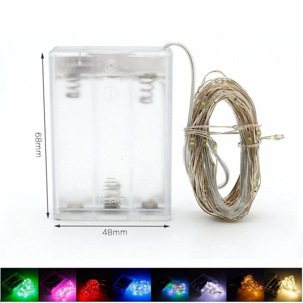 

2m 5m 10m copper silver wire led string lights waterproof holiday lighting for fairy christmas tree wedding party decoration q bbyeby