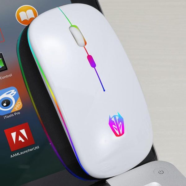 

a5 wireless micro-usb rechargeable mouse colorful breathing light game mice#t3