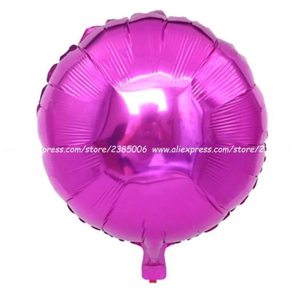 

1pcs lot 18'' round shape rose gold colorful foil balloons inflatable air helium foil ball wedding birthday party suppiles wmtrvx
