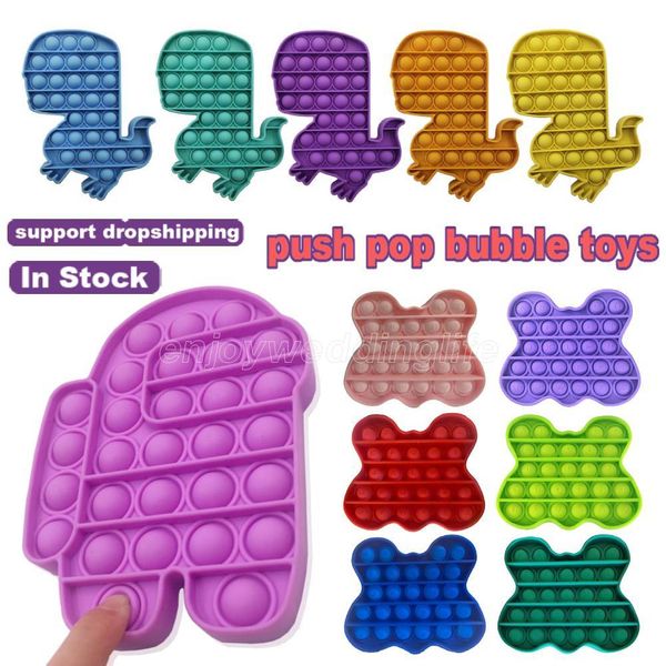 

new push bubble fidget antistress toys kids unicorn pop fidget it sensory toy autism special needs stress reliever