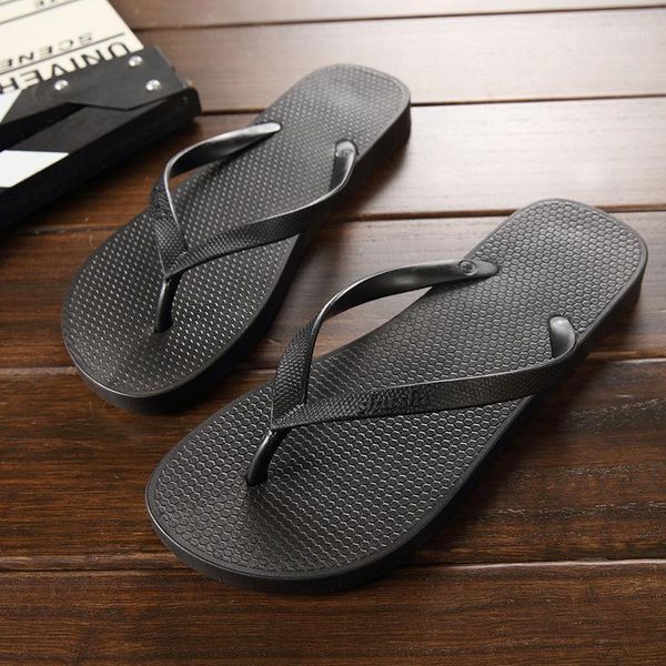 

couple sandals and slippers fashion personality beach seaside flat slip resistant flip-flops1, Black