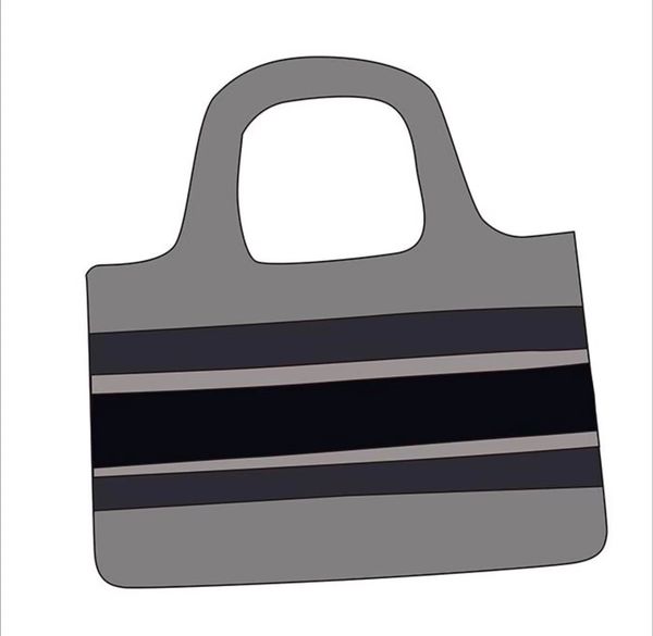 

2021 new embroidered canvas mini women's bag shopping bag tote bag fashion wide shoulder straps single shoulder