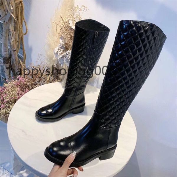 

2020nes now leisure shoe sneaker fashion warm retro european and american shoes knee-high leather boots leather boots, Black