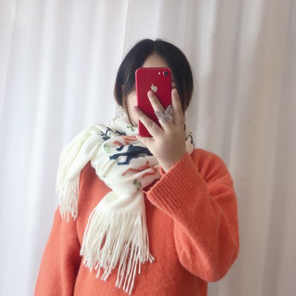 

lnjs 130cm fashion shawl 100twill chain scarf woman horse hijab new square scarves printing kerchief silk headband scarf&wraps, Black;white