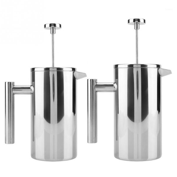 

coffee roasters press maker double walled stainless steel cafetiere insulated pot giving one filter baskets1