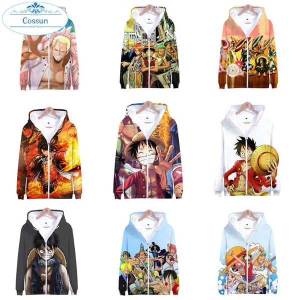

one piece hoodie men women children japanese anime hoodies the pirate king luffy hoodie sweatshirts pullover streetwear, Black