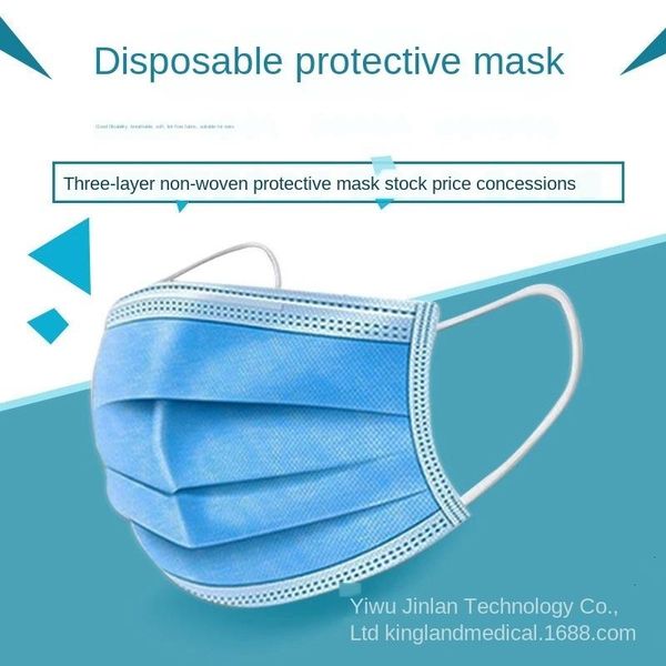 

meltblown with three-layer mask blue 10 protective independent disposable packages civil kkpob